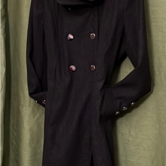 GUESS size LARGE WOMEN’S CALF LENGTH PEA COAT - Picture 2 of 2